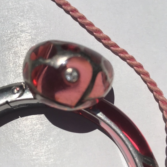 Angelique De Paris Pink Glass/Silver/White Topaz - Picture 5 of 10